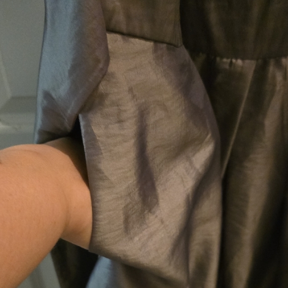 S.L. Fashions Black and Silver Midi Dress - Picture 3 of 6